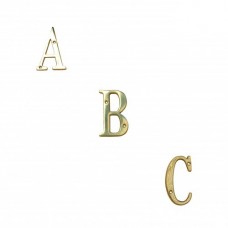 3 Inch Solid Brass Bright Brass Finish House Letters